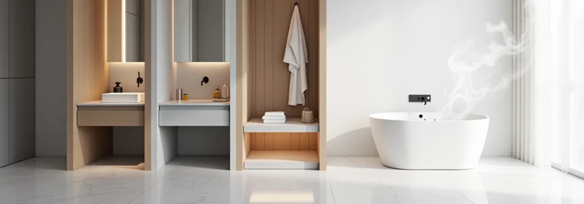 Baño minimalista