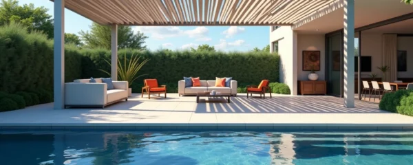 Toldos y pérgolas de estilo contemporáneo